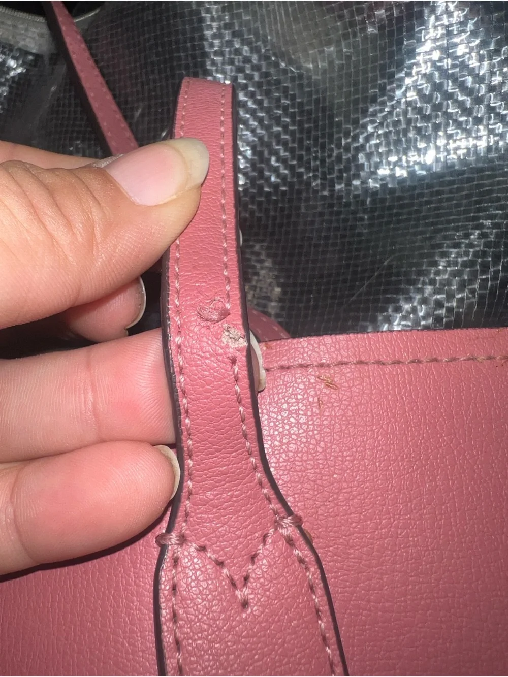 Kate Spade Pink Leather Tote Bag
